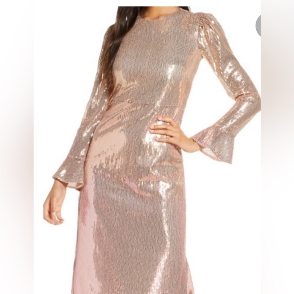 Rachel Parcell Evening Dress- Rose Gold